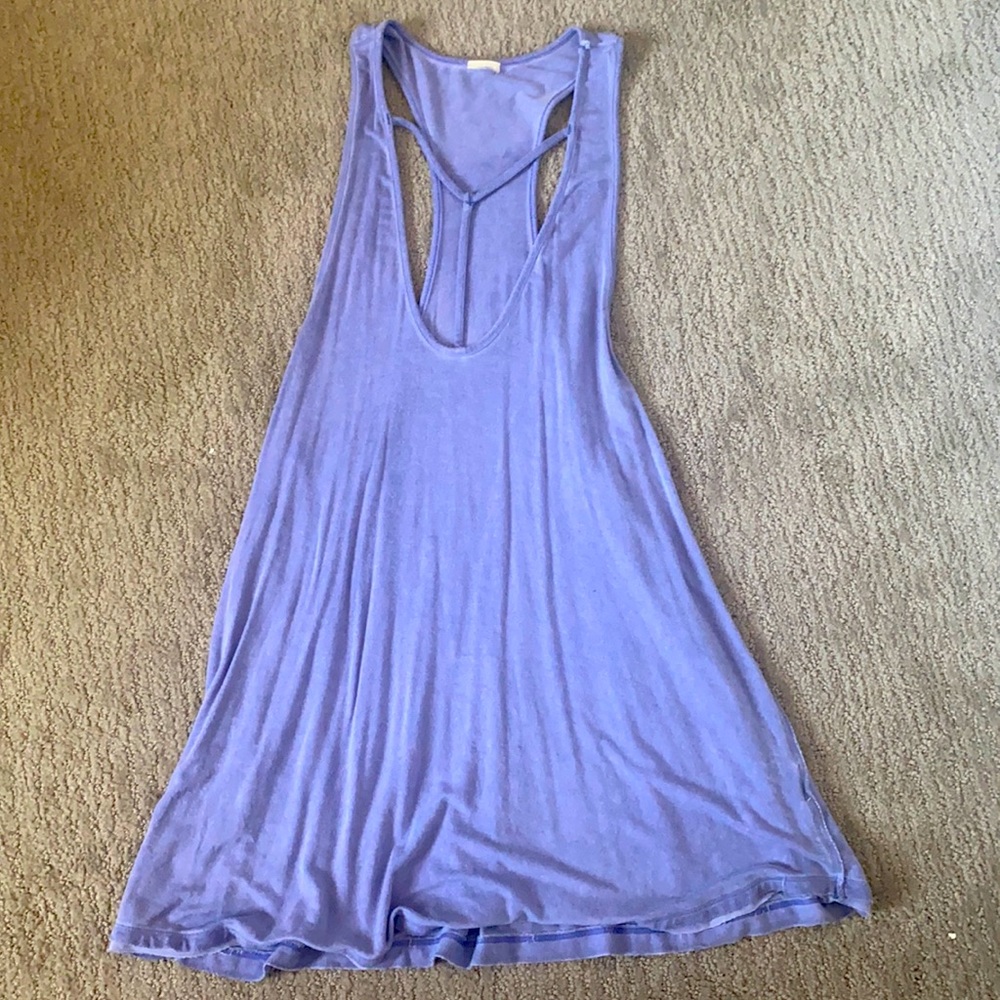 Purple free people tank size medium